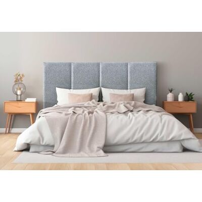 DHOME Hoofdbord van gestoffeerd hoofdeinde, van Aqualine-stof, vuilafstotend, modulair design, verticaal design, zelfklevend, hoofdeinde voor slaapkamer, gestoffeerd bed (parelgrijs, 110 cm, hoogte DHOME Hoofdbord van gestoffeerd hoofdeinde, van Aqualine-stof, vuilafstotend, modulair design, verticaal design, zelfklevend, hoofdeinde voor slaapkamer, gestoffeerd bed (parelgrijs, 110 cm, hoogte