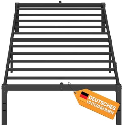VASAGLE Bedframe, Bed, 90 x 200 cm, Metalen bed, Bedframe, Opslag onder het VASAGLE Bedframe, Bed, 90 x 200 cm, Metalen bed, Bedframe, Opslag onder het
