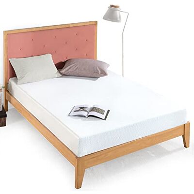 Zinus Matras 140 x 190 cm, 20 cm hoog, matras van traagschuim met ultra-verfrissende gel met groene thee, Oeko-Tex gecertificeerd Zinus Matras 140 x 190 cm, 20 cm hoog, matras van traagschuim met ultra-verfrissende gel met groene thee, Oeko-Tex gecertificeerd