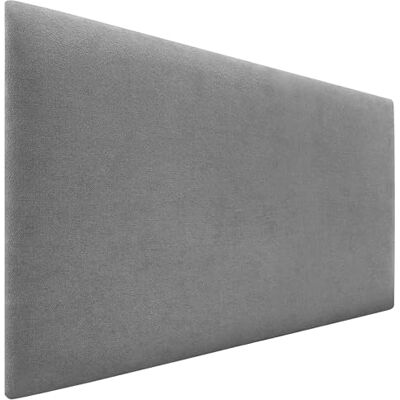 DHOME Hoofdbord van gladde stof, gestoffeerd, effen, van gladde stof, hoogte 70 cm, dikte 4 cm of 8 cm, voor bevestiging aan de muur, absorberend, hoofdeinde voor slaapkamer en bed (grijs, 105 cm DHOME Hoofdbord van gladde stof, gestoffeerd, effen, van gladde stof, hoogte 70 cm, dikte 4 cm of 8 cm, voor bevestiging aan de muur, absorberend, hoofdeinde voor slaapkamer en bed (grijs, 105 cm