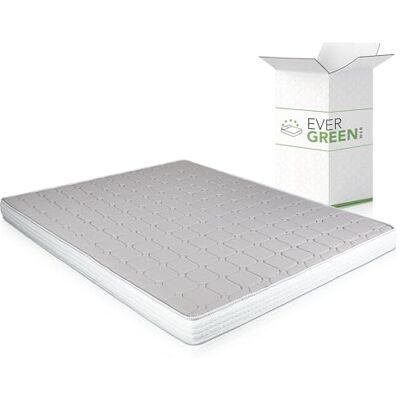 EvergreenWeb traagschuimmatras voor tweepersoonsslaapbankbed 140 x 190 cm, orthopedisch matras in waterschuim 14 cm hoog ergonomisch voor bed met hypoallergene witte hoes dagbed traagschuim EvergreenWeb traagschuimmatras voor tweepersoonsslaapbankbed 140 x 190 cm, orthopedisch matras in waterschuim 14 cm hoog ergonomisch voor bed met hypoallergene witte hoes dagbed traagschuim