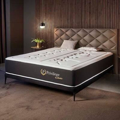 naturalex Privilege matras 140 x 190 cm – dik 30 cm – zeer veerkrachtig schuim + premium traagschuim – blauw latex – stevige ondersteuning in 7 zones – omkeerbaar – ademend – gemaakt in Europa naturalex Privilege matras 140 x 190 cm – dik 30 cm – zeer veerkrachtig schuim + premium traagschuim – blauw latex – stevige ondersteuning in 7 zones – omkeerbaar – ademend – gemaakt in Europa