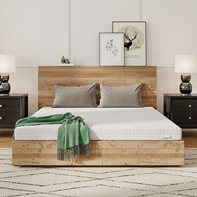 Novilla Schuimstofmatras, 90 x 200 cm, matras met afneembare hoes en 7 comfortzones, omkeerbaar, zomer/winter, ademend, hoogte 16 cm Novilla Schuimstofmatras, 90 x 200 cm, matras met afneembare hoes en 7 comfortzones, omkeerbaar, zomer/winter, ademend, hoogte 16 cm