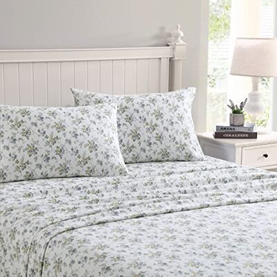 Laura Ashley Home Beddengoed van geborsteld katoenflanel voor zachtheid en comfort (Le Fleur, tweepersoonsbed) Laura Ashley Home Beddengoed van geborsteld katoenflanel voor zachtheid en comfort (Le Fleur, tweepersoonsbed)