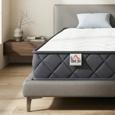 HOMCOM Matras 140 x 190 cm, matras voor 2 personen, traagschuim HOMCOM Matras 140 x 190 cm, matras voor 2 personen, traagschuim