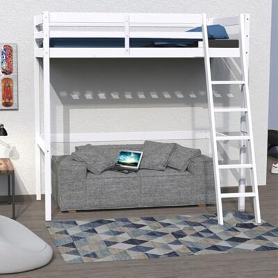 Weber Mezzanine Studio bed 90 x 200 + 1 lattenbodem/wit Weber Mezzanine Studio bed 90 x 200 + 1 lattenbodem/wit