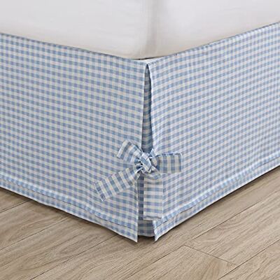Laura Ashley Home Katoenen bedrok met ruches in klassieke lichte stijl, donkerblauw, tweepersoonsbed Laura Ashley Home Katoenen bedrok met ruches in klassieke lichte stijl, donkerblauw, tweepersoonsbed