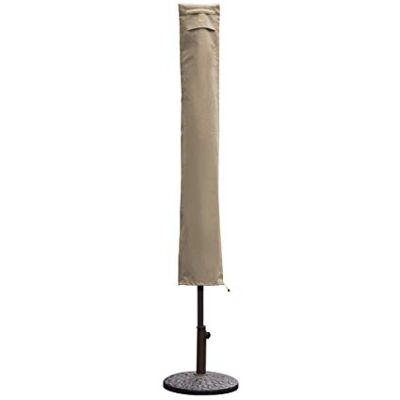 Sekey Beschermhoes voor parasol, uv- en stofdicht, waterdicht, weerbestendig, scheurvast, taupe Sekey Beschermhoes voor parasol, uv- en stofdicht, waterdicht, weerbestendig, scheurvast, taupe