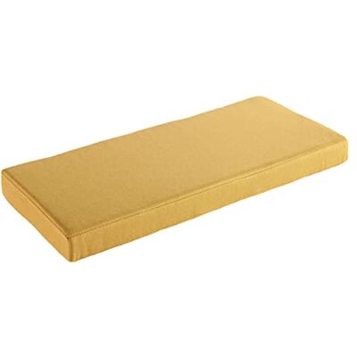 AFEBOO 2/3-zits bankkussen voor binnen en buiten, zacht, wasbaar, antislip, tuinbank, schommelbank, terras, keuken, schommelbank, personaliseerbaar, geel, 45 x 45 x 5 cm AFEBOO 2/3-zits bankkussen voor binnen en buiten, zacht, wasbaar, antislip, tuinbank, schommelbank, terras, keuken, schommelbank, personaliseerbaar, geel, 45 x 45 x 5 cm