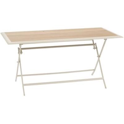 HESPERIDE Hespéride Tuintafel Azua 6-zits, opvouwbaar, beige, 150 x 80 cm HESPERIDE Hespéride Tuintafel Azua 6-zits, opvouwbaar, beige, 150 x 80 cm