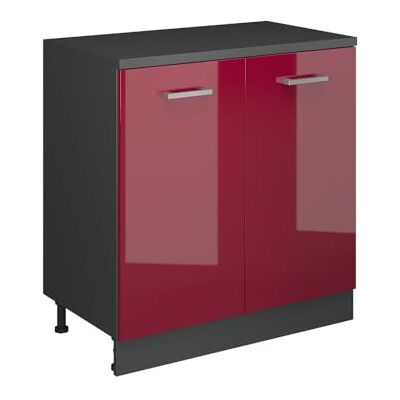 Vicco Uitbreidingskast "Rion", glanzend rood/antraciet, 80 x 46 cm Vicco Uitbreidingskast "Rion", glanzend rood/antraciet, 80 x 46 cm