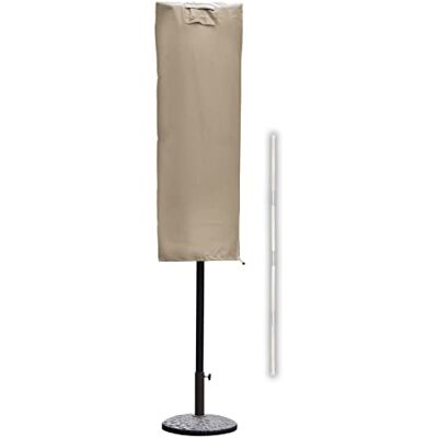 Sekey Beschermhoes voor parasol met twee bovenstukken, (uv-bestendig en stofdicht en waterdicht, weerbestendig, scheurbestendig), taupe Sekey Beschermhoes voor parasol met twee bovenstukken, (uv-bestendig en stofdicht en waterdicht, weerbestendig, scheurbestendig), taupe