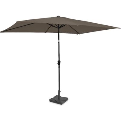 VONROC Parasol déporté Rapallo 200x300cm – Incl. pied 20kg + housse – Toile inclinable UPF 50+ – Manivelle – Set complet Groot VONROC Parasol déporté Rapallo 200x300cm – Incl. pied 20kg + housse – Toile inclinable UPF 50+ – Manivelle – Set complet Groot