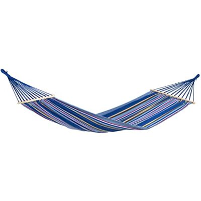 AMAZONAS Tonga Hangmat Ocean 200 x 100 cm tot 120 kg blauw gestreept AMAZONAS Tonga Hangmat Ocean 200 x 100 cm tot 120 kg blauw gestreept