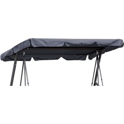 QUICK STAR Vervangend dak 200 x 145 cm universele schommel 3-zits grijs UV 50 vervangende hoes schommeldak QUICK STAR Vervangend dak 200 x 145 cm universele schommel 3-zits grijs UV 50 vervangende hoes schommeldak
