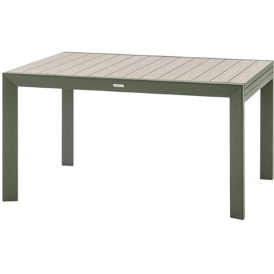 HESPERIDE Tuintafel, uittrekbaar, beige, 10-zits, aluminium, roestvrij, aluminium, houteffect, uittrekbaar HESPERIDE Tuintafel, uittrekbaar, beige, 10-zits, aluminium, roestvrij, aluminium, houteffect, uittrekbaar