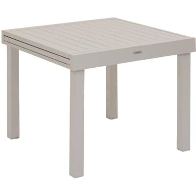 HESPERIDE Hespéride Uittrekbare tuintafel Piazza klei 8-zits aluminium met epoxy-coating roestbestendig buitenmeubel met uittrekbare verlenging HESPERIDE Hespéride Uittrekbare tuintafel Piazza klei 8-zits aluminium met epoxy-coating roestbestendig buitenmeubel met uittrekbare verlenging