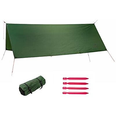 AMAZONAS Ultra-Light Traveller Tarp XXL Weerbescherming 400 x 300 cm 980 g Afmetingen opgevouwen 30,5 x 12 cm Groen AMAZONAS Ultra-Light Traveller Tarp XXL Weerbescherming 400 x 300 cm 980 g Afmetingen opgevouwen 30,5 x 12 cm Groen