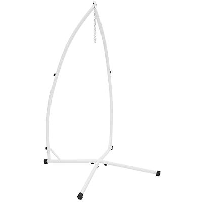 ECD Germany Hangstoelframe 208 cm wit metaal max. belasting 120 kg frame onafhankelijke hangstoel ondersteuning hangmat stoel hangen schommelstoel houder eierstoel tuin ECD Germany Hangstoelframe 208 cm wit metaal max. belasting 120 kg frame onafhankelijke hangstoel ondersteuning hangmat stoel hangen schommelstoel houder eierstoel tuin