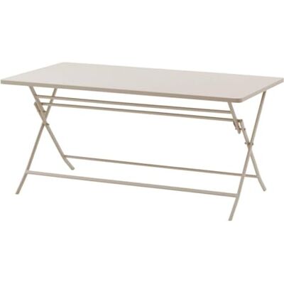 HESPERIDE Hespéride Tuintafel, inklapbaar, rechthoekig, Greensboro, klei, 6 zitplaatsen, gepoedercoat staal, roestwerende behandeling HESPERIDE Hespéride Tuintafel, inklapbaar, rechthoekig, Greensboro, klei, 6 zitplaatsen, gepoedercoat staal, roestwerende behandeling
