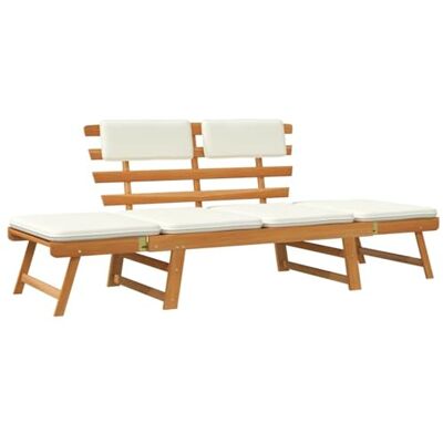 vidaXL Bronzing Bed Tuinbank Tuinmeubelen Massief Acaciahout vidaXL Bronzing Bed Tuinbank Tuinmeubelen Massief Acaciahout