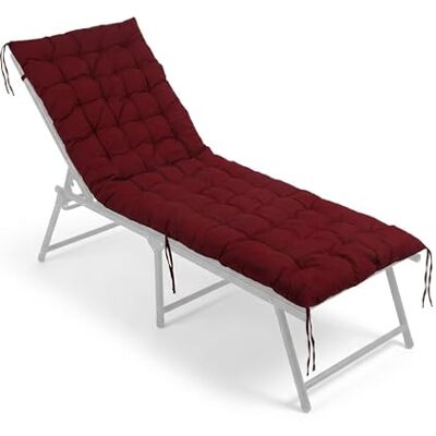Relaxdays Bankkussen, 190 x 70 cm, gewatteerd, met banden, voor tuinbank, pallets, rood extérieur, pour banc de jardin, palettes Relaxdays Bankkussen, 190 x 70 cm, gewatteerd, met banden, voor tuinbank, pallets, rood extérieur, pour banc de jardin, palettes