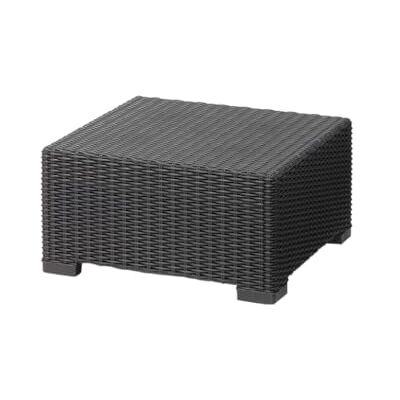 Keter Allibert California Salontafel voor buiten, rotan grafiet Keter Allibert California Salontafel voor buiten, rotan grafiet