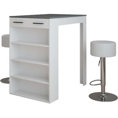 Vicco Bartafelset "Repose", wit/antraciet, 67 x 100 cm Vicco Bartafelset "Repose", wit/antraciet, 67 x 100 cm