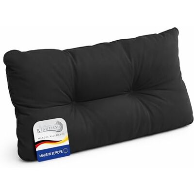 Beautissu Tuinstoelkussen, rugleuning, 60 x 40 x 12 cm, waterdicht, vuilafstotend en wasbaar, kussen voor tuinmeubelen, buiten, waterafstotend, voor bank, stoel, bank, terras, balkon, antraciet Beautissu Tuinstoelkussen, rugleuning, 60 x 40 x 12 cm, waterdicht, vuilafstotend en wasbaar, kussen voor tuinmeubelen, buiten, waterafstotend, voor bank, stoel, bank, terras, balkon, antraciet