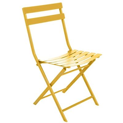 HESPERIDE Hespéride Opvouwbare tuinstoel Greensboro Mosterd Versterkt roestvrij staal Afmetingen 50 x 42 x 81 cm Opvouwbaar buitenmeubel HESPERIDE Hespéride Opvouwbare tuinstoel Greensboro Mosterd Versterkt roestvrij staal Afmetingen 50 x 42 x 81 cm Opvouwbaar buitenmeubel