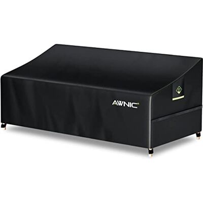 AWNIC Bankhoes voor 3-zits, waterdicht, voor tuinbank, polyester, 420D, 220 x 85 x 61/71 cm AWNIC Bankhoes voor 3-zits, waterdicht, voor tuinbank, polyester, 420D, 220 x 85 x 61/71 cm