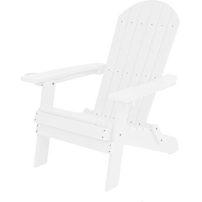 AXI Claire Adirondack stoel, kunststof ligstoel, wit, tuinstoel, 1 persoon/buitenstoel, ligstoel met hoge rugleuning, 84,5 x 77 x 95,5 cm AXI Claire Adirondack stoel, kunststof ligstoel, wit, tuinstoel, 1 persoon/buitenstoel, ligstoel met hoge rugleuning, 84,5 x 77 x 95,5 cm