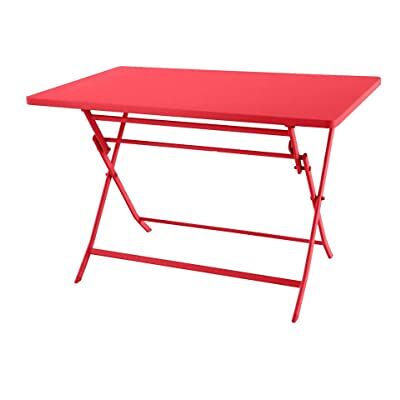 HESPERIDE Hespéride Tuintafel, inklapbaar, rechthoekig, Greensboro aalbessen 4-zits gepoedercoat staal, roestwerende behandeling HESPERIDE Hespéride Tuintafel, inklapbaar, rechthoekig, Greensboro aalbessen 4-zits gepoedercoat staal, roestwerende behandeling