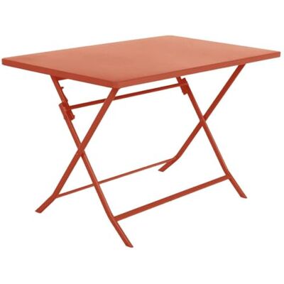 HESPERIDE Hespéride Tuintafel, inklapbaar, rechthoekig, Greensboro, barnsteen, 4-zits gepoedercoat staal, roestwerende behandeling HESPERIDE Hespéride Tuintafel, inklapbaar, rechthoekig, Greensboro, barnsteen, 4-zits gepoedercoat staal, roestwerende behandeling