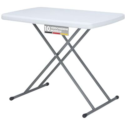 Floordirekt Inklapbare tuintafel van kunststof 75,5 x 49 cm Buffettafel met draaggreep Inklapbaar voor tuin, terras en balkon Floordirekt Inklapbare tuintafel van kunststof 75,5 x 49 cm Buffettafel met draaggreep Inklapbaar voor tuin, terras en balkon