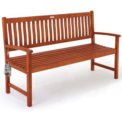 Casaria Deuba® Tuinbank 3-zits FSC®-gecertificeerd eucalyptushout Binnen en buiten Massieve tuinmeubelen Draagvermogen 350 kg Casaria Deuba® Tuinbank 3-zits FSC®-gecertificeerd eucalyptushout Binnen en buiten Massieve tuinmeubelen Draagvermogen 350 kg