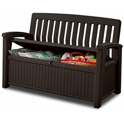 Keter Tuinbank, 227 liter, 132,7 x 63,5 x 89,5 cm, grafiet Keter Tuinbank, 227 liter, 132,7 x 63,5 x 89,5 cm, grafiet