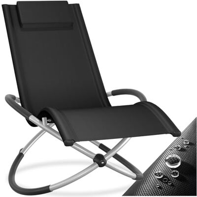 tectake ® Ligstoel, opvouwbaar, voor buiten, comfortabel en ruimtebesparend, frame van staal en aluminium, strandligstoel, ontspanning, tuin, camping, tuinmeubelen tectake ® Ligstoel, opvouwbaar, voor buiten, comfortabel en ruimtebesparend, frame van staal en aluminium, strandligstoel, ontspanning, tuin, camping, tuinmeubelen