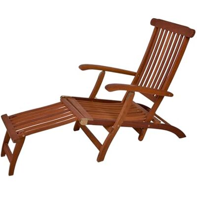 Spetebo Ligstoel van eucalyptus, 163 x 56 cm, meervoudig verstelbaar Spetebo Ligstoel van eucalyptus, 163 x 56 cm, meervoudig verstelbaar