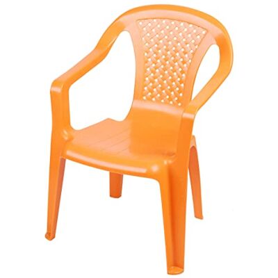 Spetebo Tuinstoel voor kinderen, kunststof, oranje, robuust, stapelbaar, voor peuters, eendelig, speelstoel, stapelbaar meubilair voor buiten Spetebo Tuinstoel voor kinderen, kunststof, oranje, robuust, stapelbaar, voor peuters, eendelig, speelstoel, stapelbaar meubilair voor buiten