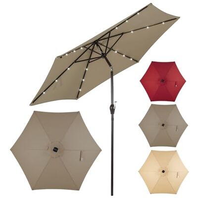 COSTWAY Parasol voor buiten 300 x 300 x 253 cm COSTWAY Parasol voor buiten 300 x 300 x 253 cm