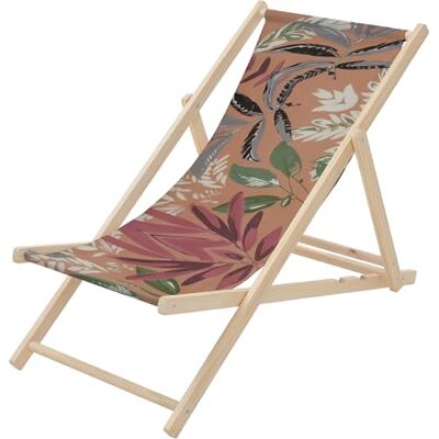 ECD Germany Chileense opvouwbare ligstoel van hout, bloemenmotief, bruin-rood-groen, verstelbare rugleuning, 3 ligposities, tot 120 kg, zonnebed van Oxford-stof voor strand of tuin ECD Germany Chileense opvouwbare ligstoel van hout, bloemenmotief, bruin-rood-groen, verstelbare rugleuning, 3 ligposities, tot 120 kg, zonnebed van Oxford-stof voor strand of tuin