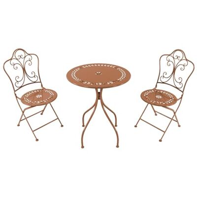 AXI Marilou Bistrotafel en stoel, 2 stoelen, 1 tafel, bistroset voor buiten, terracotta, tuinmeubelen, bistrotafel, mozaïek voor tuin/balkon/terras AXI Marilou Bistrotafel en stoel, 2 stoelen, 1 tafel, bistroset voor buiten, terracotta, tuinmeubelen, bistrotafel, mozaïek voor tuin/balkon/terras