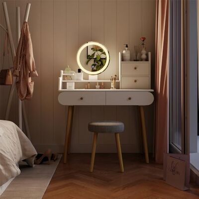 Vicco Kaptafel "Edda", wit, 100 cm Vicco Kaptafel "Edda", wit, 100 cm