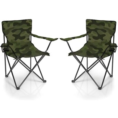 BigDean Set van 2 klapstoelen met camouflagepatroon Met bekerhouder en draagtas Opvouwbare visstoel Opvouwbare tuinstoel Opvouwbare tuinstoel Opvouwbare relaxstoel BigDean Set van 2 klapstoelen met camouflagepatroon Met bekerhouder en draagtas Opvouwbare visstoel Opvouwbare tuinstoel Opvouwbare tuinstoel Opvouwbare relaxstoel