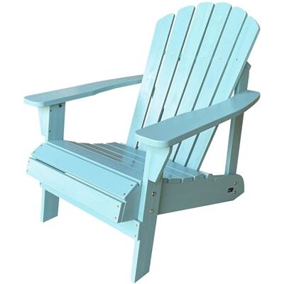 AXI Carmen Adirondack Ligstoel, hout, pastelblauw, 90 x 78 x 93 cm, 14 kg, houten buitenstoel, stoel voor buiten AXI Carmen Adirondack Ligstoel, hout, pastelblauw, 90 x 78 x 93 cm, 14 kg, houten buitenstoel, stoel voor buiten