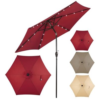 COSTWAY Parasol voor buiten 300 x 300 x 253 cm COSTWAY Parasol voor buiten 300 x 300 x 253 cm