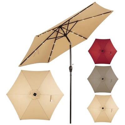 COSTWAY Parasol voor buiten 300 x 300 x 253 cm COSTWAY Parasol voor buiten 300 x 300 x 253 cm
