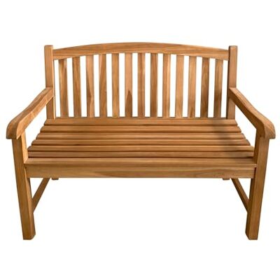 AXI Suki Tuinbank van teakhout, bruin, zitting met armleuningen en rugleuning, voor 2 personen, voor park/terras, 120 x 63 x 95 cm AXI Suki Tuinbank van teakhout, bruin, zitting met armleuningen en rugleuning, voor 2 personen, voor park/terras, 120 x 63 x 95 cm