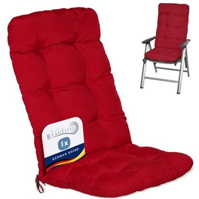 Beautissu Tuinkussen 120x50x8cm Flair HL Zitkussen Hoge Rug Kussen Tuin Meubelen Kussen voor Tuinstoelen Rugkussen Rood 120x50x8cm Rouge Dossier Haut de Balcon assise Flair HL Beautissu Tuinkussen 120x50x8cm Flair HL Zitkussen Hoge Rug Kussen Tuin Meubelen Kussen voor Tuinstoelen Rugkussen Rood 120x50x8cm Rouge Dossier Haut de Balcon assise Flair HL